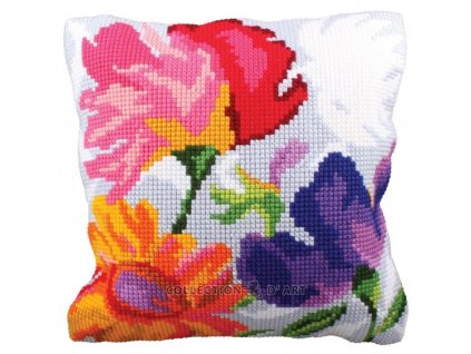 ADA5.227 Polštář s pestrými květy