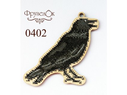 FRU-0402 Havran (vyšívaná překližka)