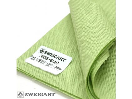 ZW3835-6140 Lugana 25ct Lime Green (70x50cm)