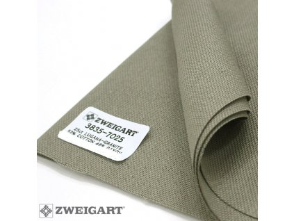 ZW3835-7025 Lugana 25ct Granit/Dark Cobblestone (70x60cm)