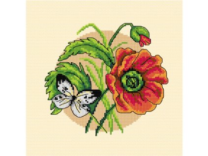 OR7925 Motýl a vlčí máky