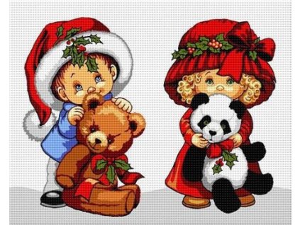 HU-AZ1183 Vánoční dárky (gobelínový steh)