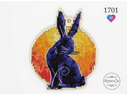 FRU-1701 Zajíc (vyšívaná překližka)