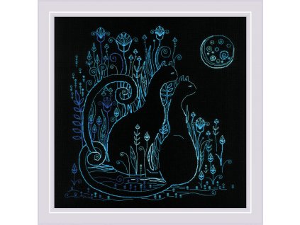 RIO-2173 Kočky v měsíčním svitu (blackwork)