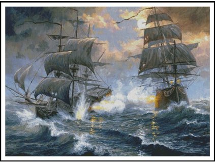 IC43660-14539 Battle on the High Seas - Large (Aida 18ct)