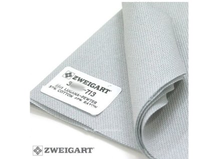 ZW3270-713 Brittney Lugana 28ct Blue Grey/Pewter (70x50cm)