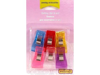 RT-W202067 Svorky na textil 6 ks (mix barev)