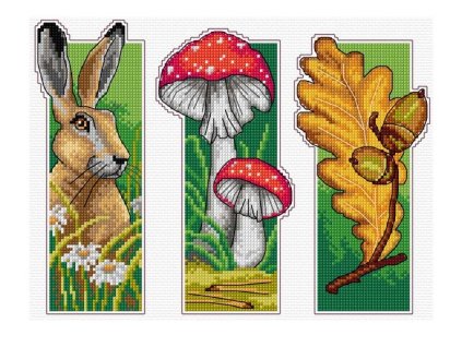 OR8716 Záložky do knihy - les (3ks)