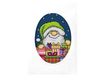 OR6325 Vánoční přání se skřítkem a dárky