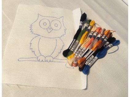 1111-3 Puppets sada přízí pro děti (10ks) + předtisk zdarma - sova
