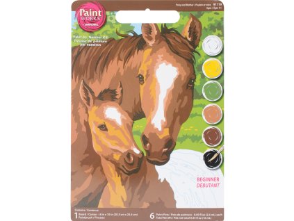 DIM91119 Malování podle čísel - Pony and Mother (20x25cm)