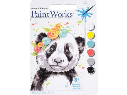 DIM73-91739 Malování podle čísel - Panda (20x25cm)