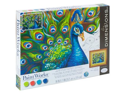 DIM73-91477 Malování podle čísel - Wild Feathers (34x28cm)