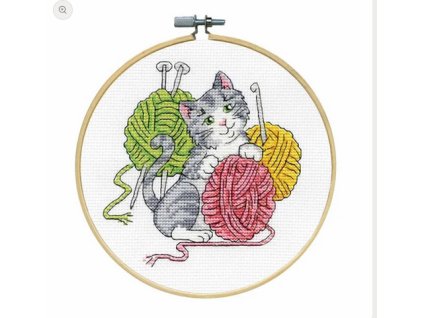 DW-7164 Kotě a klubíčka (včetně bubínku)