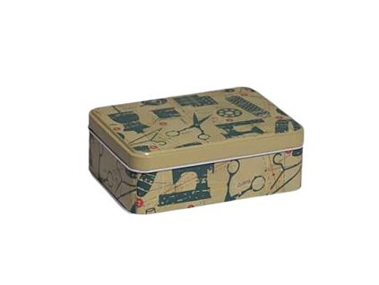 RT-13621-1 Plechové pouzdro na šicí potřeby