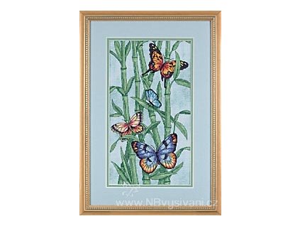 35120 Butterflies And Bamboo - Motýli a bambus