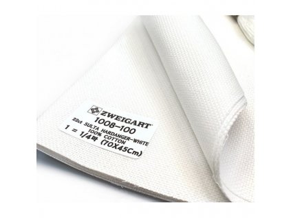 ZW1008-1 Sulta Hardanger 22ct White (55x100cm)