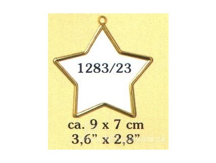 VE1283-23 Plastový rámeček - hvězda