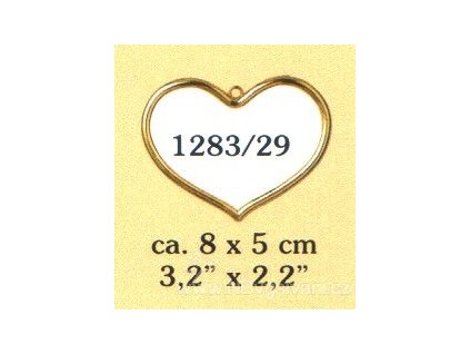 VE1283-29 Plastový rámeček - srdíčko