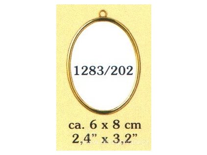 VE1283-202 Plastový rámeček - ovál