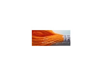 DMC S741(30741) Satin - Medium Tangerine (8m)