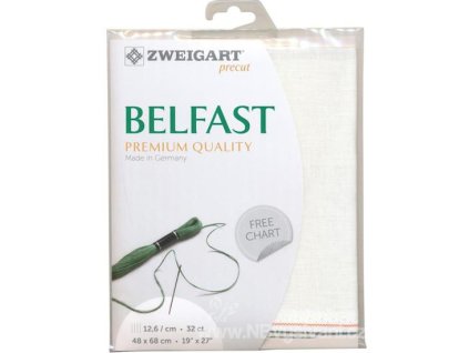 ZW3609PP-100 Belfast 32ct White (48x68cm)