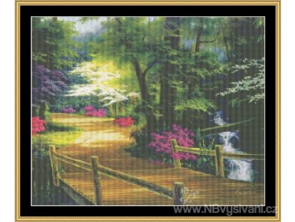 MS-EA06 Along The Bridge (Aida 18ct)