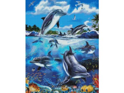 H-08-2367 Dolphins At Play (předloha)