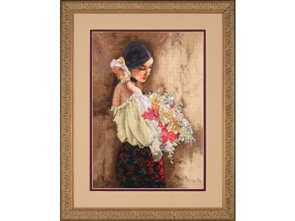 70-35274 Woman with Bouquet - Dívka s kyticí