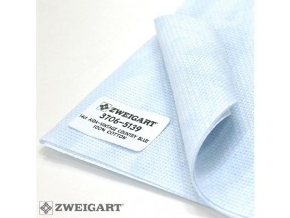 ZW3706-5139 Aida 14ct Vintage Blue Whisper (55x100cm)
