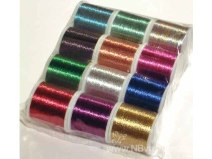RR-MET12 Metalické příze mix 12ks