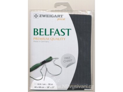 ZW3609PP-7026 Belfast 32ct Charcoal Gray (48x68cm)