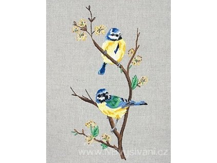 A-PE650 Sýkorky (plné vyšívání)