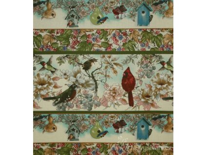 PF12-6564 Friends of Feather - panel (21x110cm)
