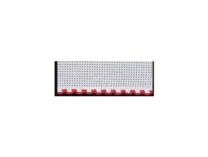 ZW7195-19 Vyšívací stuha - červený okraj š.10cm (50cm)