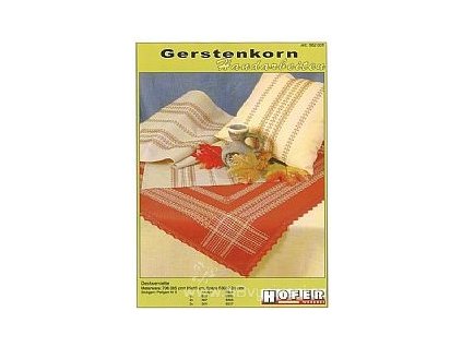 HOF952031 Ubrus a polštář technikou Gerstenkorn (předloha)