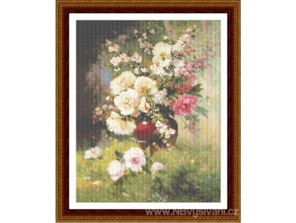 CCS-179flr01 Anemones and Cherry Blossoms (předloha)