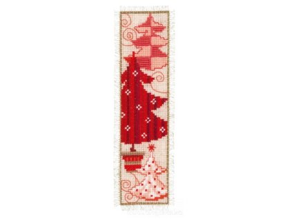 VE-PN0021863 Záložka - vánoční stromečky