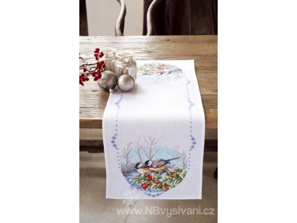 VE-PN0147606 Ubrus se sýkorkami (32x84cm)