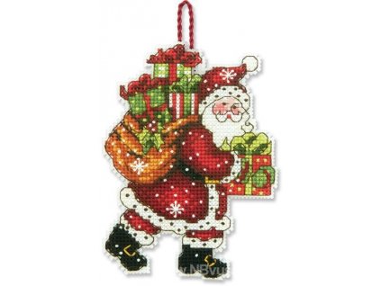 70-08912 Santa with Bag Ornament - dekorace