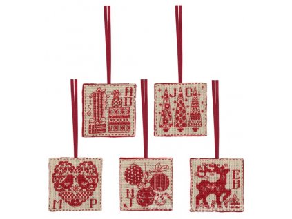 A-RDK55 Vánoční visačky (5ks) (doprodej)