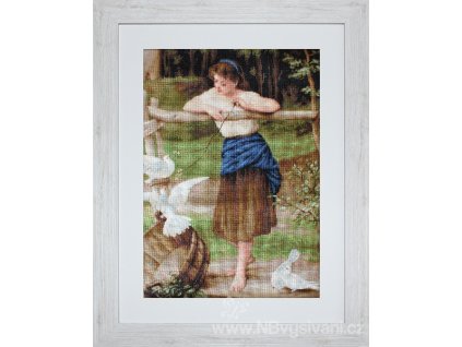 LUC-B516 Dívka a holoubci