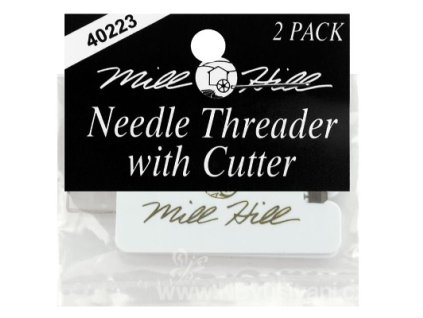 TSC-40223 Mill Hill navlékač jehel a řezač přízí (2ks)
