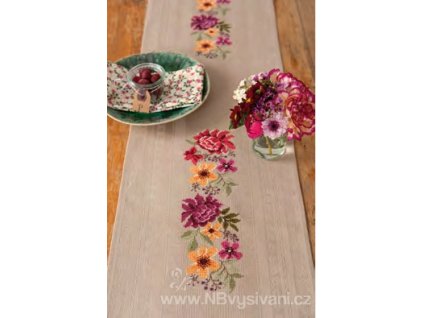 RICO-16239.50.18 Ubrus s vetkanou Aidou (29x155cm)