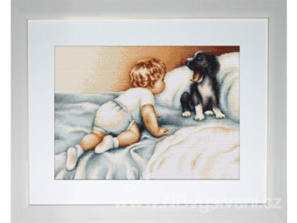 LUC-B374 Chlapec se psem