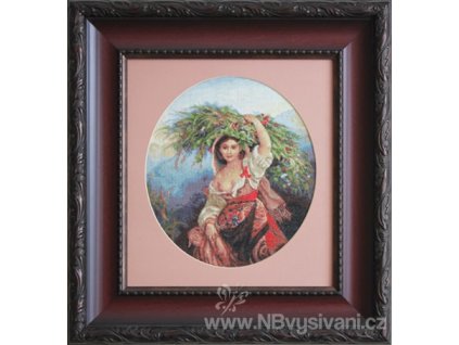 LUC-B466 Italka s květinami