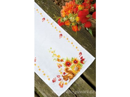 VE-PN0149901 Ubrus s veverkou (32x84cm)