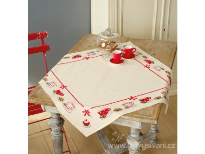 VE-PN0149144 Ubrus se šálky (80x80cm)