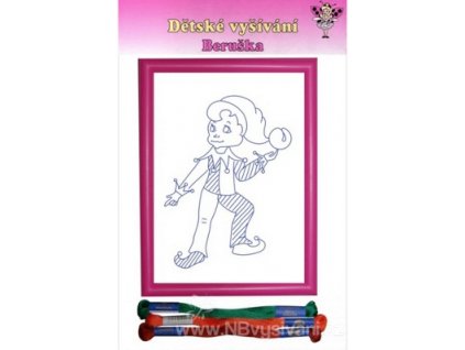 BE70012 Sada s rámečkem - kašpárek