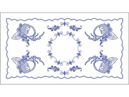 60374 be70049 k100 ubrus platno kosik s vajicky 50x90cm